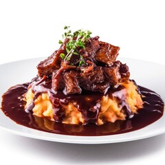 Beef Goulash w Bacon Chips Mashed Potato