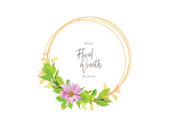 beautiful floral wreath arrangement design