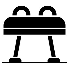 Vector Icon Pommel Horse, Gymnastic Pommel, Gymnastics Horse, Vault, Pommel Horse, Pommel Jump