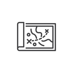 War Strategy line icon