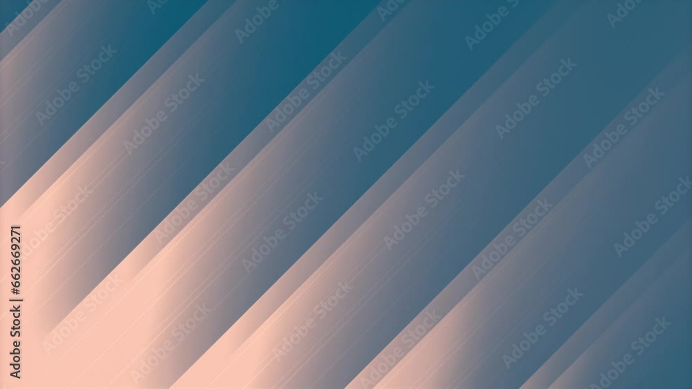 Leinwandbilder Bright background with moving diagonal lines. 3d rendering loop animation 4K
