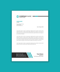 Professional modern clean business letterhead template design