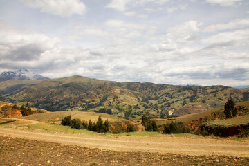 Reise durch Südamerika. Wandern in der Cordillera Blanca bei Huaraz in Peru.