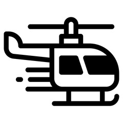 Vector Icon Helicopter, Fast, Delivery, Transportation, Fly