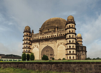 Gol Gumbaz is a 17th century mausoleum located in Bijapur, India. The remains of Mohammad Adil...
