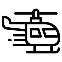 Vector Icon Helicopter, Fast, Delivery, Transportation, Fly