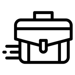 Vector Icon Briefcase, Business, Portfolio, Suitcase, Office