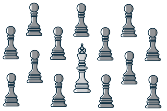 Premium Vector  White chess piece in pixel art style