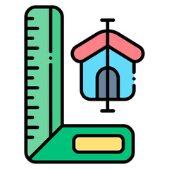 Vector Icon measure, Measurement, Ruler, Rulers, Scale