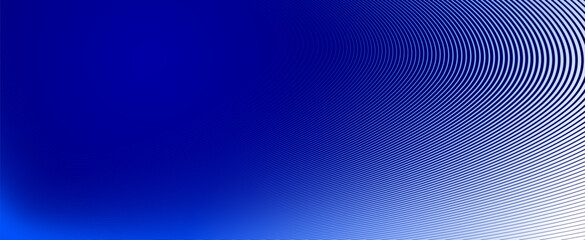 Blue lines in 3D perspective vector abstract background, dynamic linear minimal design, wave lied pattern in dimensional and movement.