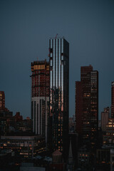 Naklejka premium manhattan skyline in new york