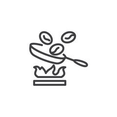 Coffee Roasting line icon