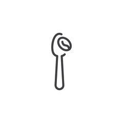 Coffee Spoon line icon