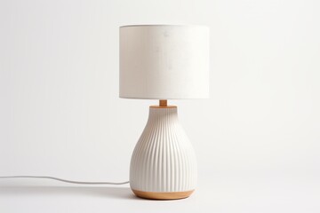 White lamp, minimalistic style product on white background