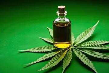 Fototapeta premium cannabis treatment concept