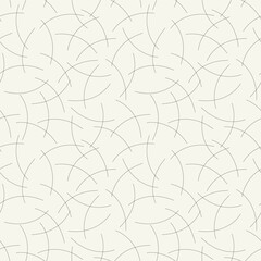 Vector seamless pattern. Abstract background with linear snippet doodles. Hand drawn hipster texture. Repeating monochrome sketch with hand drawn lines. Modern simple graphic design.