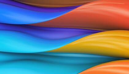 3d beach waves, watercolor waves, wavy abstract background, colorful, beach, sea, blue, red, yellow, rainbow, abstract, wallpaper, backdrop