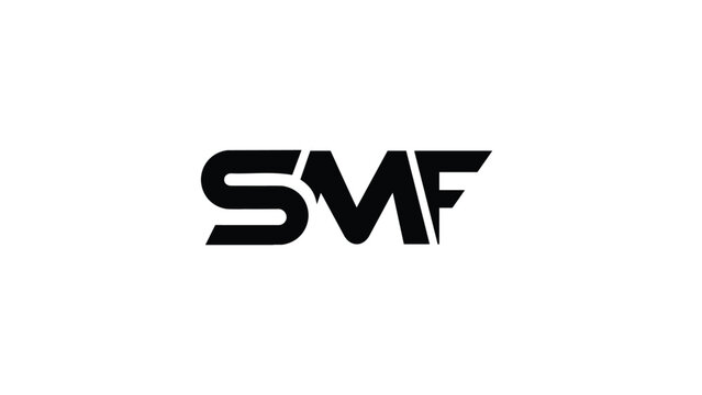 SMF three 3 letter logo combination alphabet modern vector creative unique logo design. 
