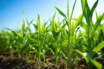 Obraz premium corn crops field for bioethanol production