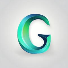Creative Letter G on White Background Vector