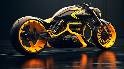 Futuristic sport bike