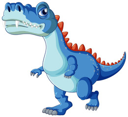 Naklejka premium Fairy tail dinosaur cartoon character
