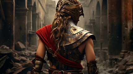 Gladiator woman warrior