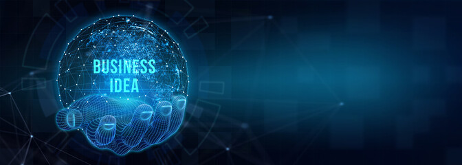 Business idea concept. 3d illustration