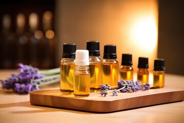 aromatherapy items at a spa center