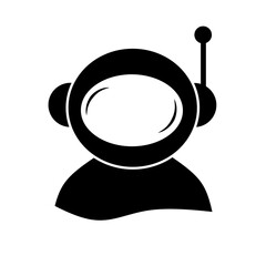 astronaut icon vector with flat design