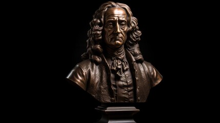 Fototapeta na wymiar Bronze bust of Antonio Vivaldi