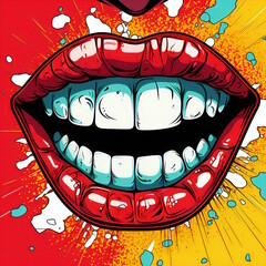 Human Mouth Vector Graphic