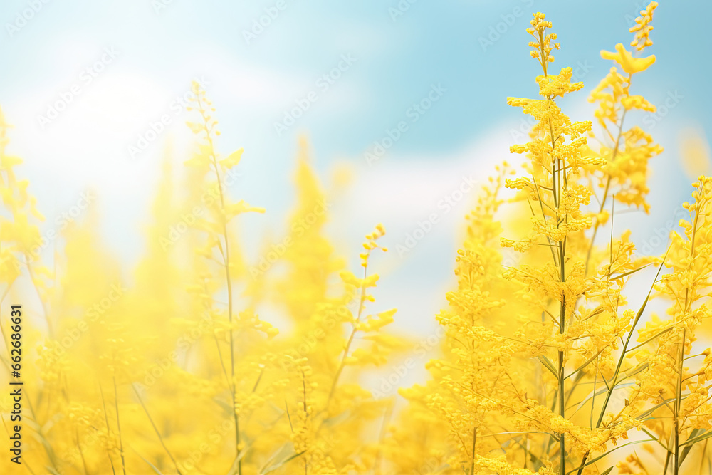 Canvas Prints gentle goldenrod background for spring