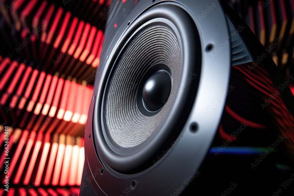 Canvas Prints close-up of a speaker cone pulsating to the beat