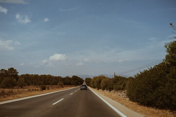 countryside road in mallorca
