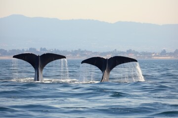 whales spotted during a sustainable whale-watching tour