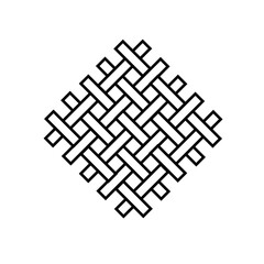 Icons related to textile industry. Fabric feather. Editable stroke. Vector