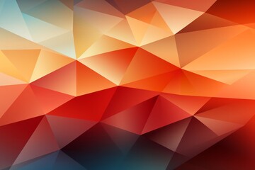 Background of intersecting red and orange triangles with a fiery gradient, Generative AI