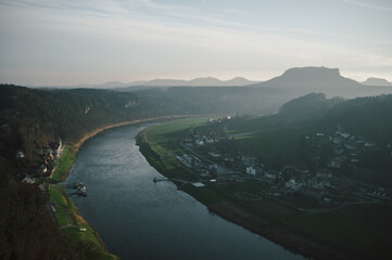 Elbsandsteingebirge in saxony