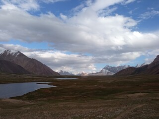 lake and mountains