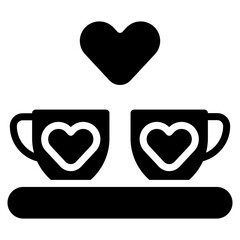 Vector Icon Coffee, Coffee Shop, Love And Romance, Hot Drinks, Tea, Mug