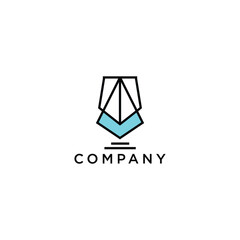 Abstract Triangle Logo Design Template. Prism, Summit, Luxury