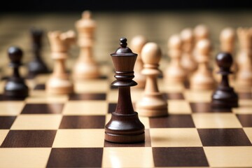 a chess board with only pawns scattered