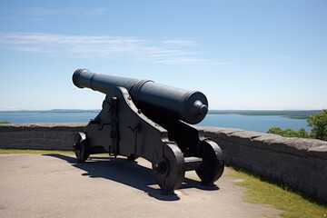 historic cannon on a forts parapet