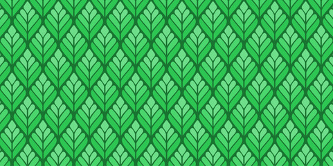 Beautiful seamless pattern, green leaves, protecting the environment, trees, forest. suitable for backgrounds, decorations, wallpaper, wrapping paper and fabric