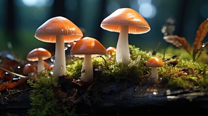 Fototapeta premium Psychedelic mushrooms.