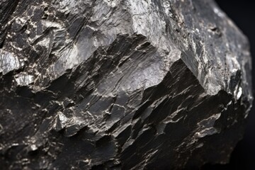 Fototapeta premium close-up of a meteorite showing texture and detail