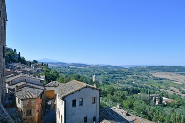 The Tuscan town of Montepulciano, Italy