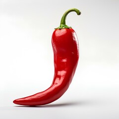 hot chili pepper isolated on a white background. generative AI