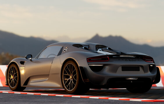 Porsche 918 Spyder-hybrid supercar